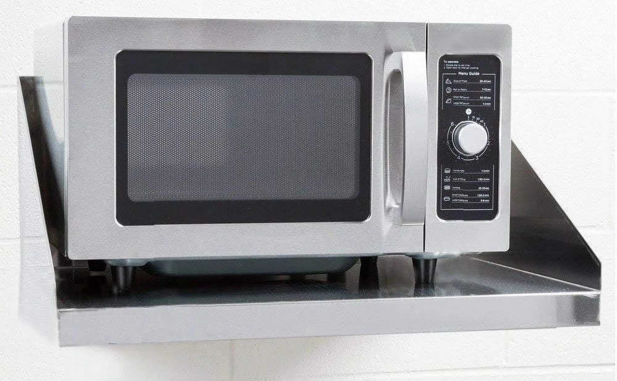 Heavy Duty Stainless Steel Wall Mount Microwave Shelf 18" X 30" U953