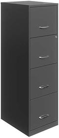 18 Deep 4 Drawer Metal File Cabinet Charcoal V9762