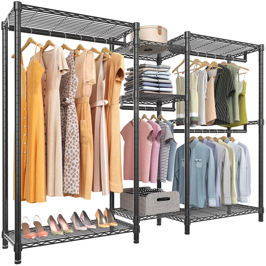 Black Freestanding Wire Garment Rack E2895
