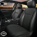 Black PU Leather Car Seat Covers Full Set V353451