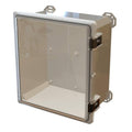 Clear/Gray Polycarbonate Hinged Latch Top Electronic Cabinet Enclosure C428