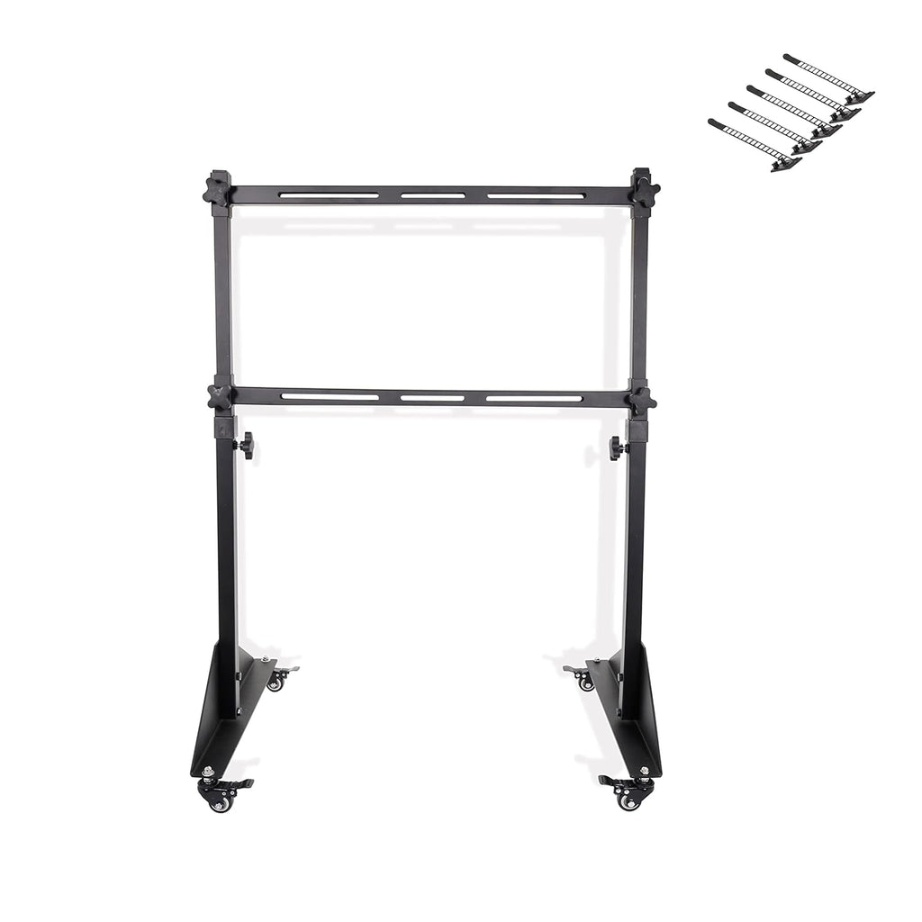 Simulator Monitor Stand with Lockable Castor Wheels and Cable Ties H332174