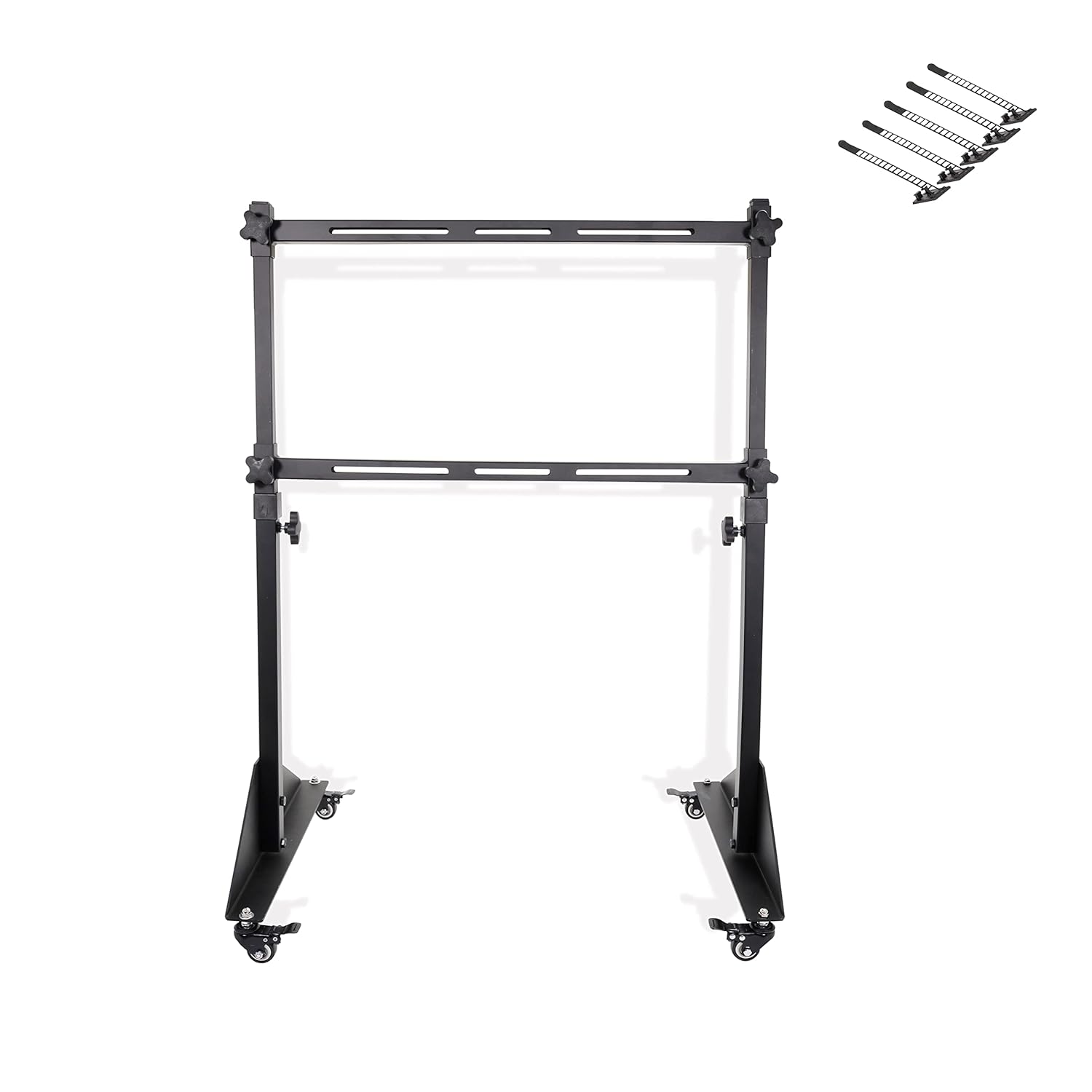 Simulator Monitor Stand with Lockable Castor Wheels and Cable Ties H332174