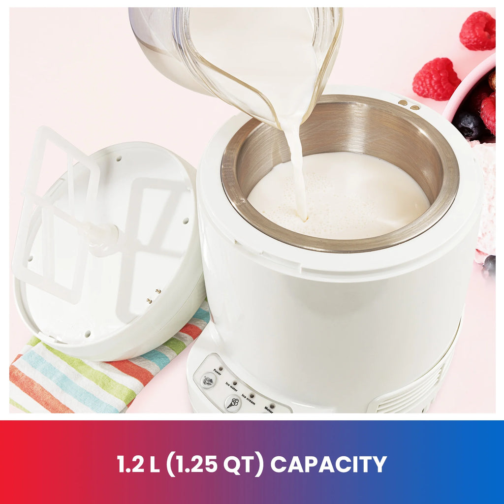1.2Liter White Ice Cream Maker N1610