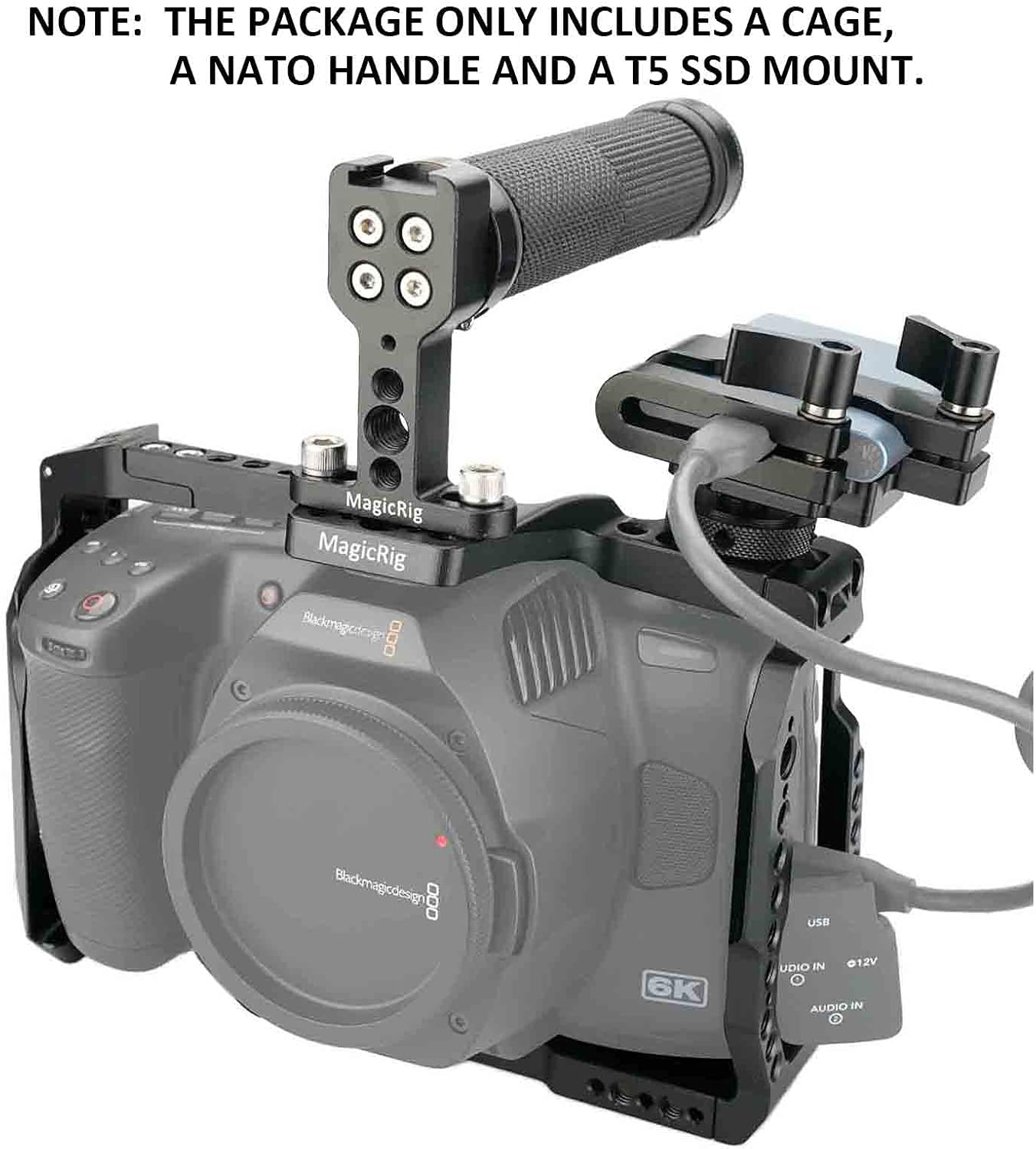 Full Cage Kit with Rubber Top Handle & T5 SSD Mount O583
