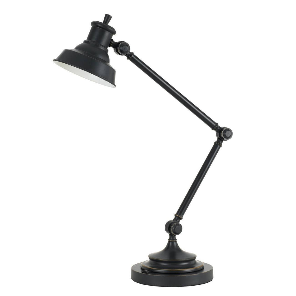 34x22 Lumen Desk Lamp with LED Light Bulb Dark Bronze E7914