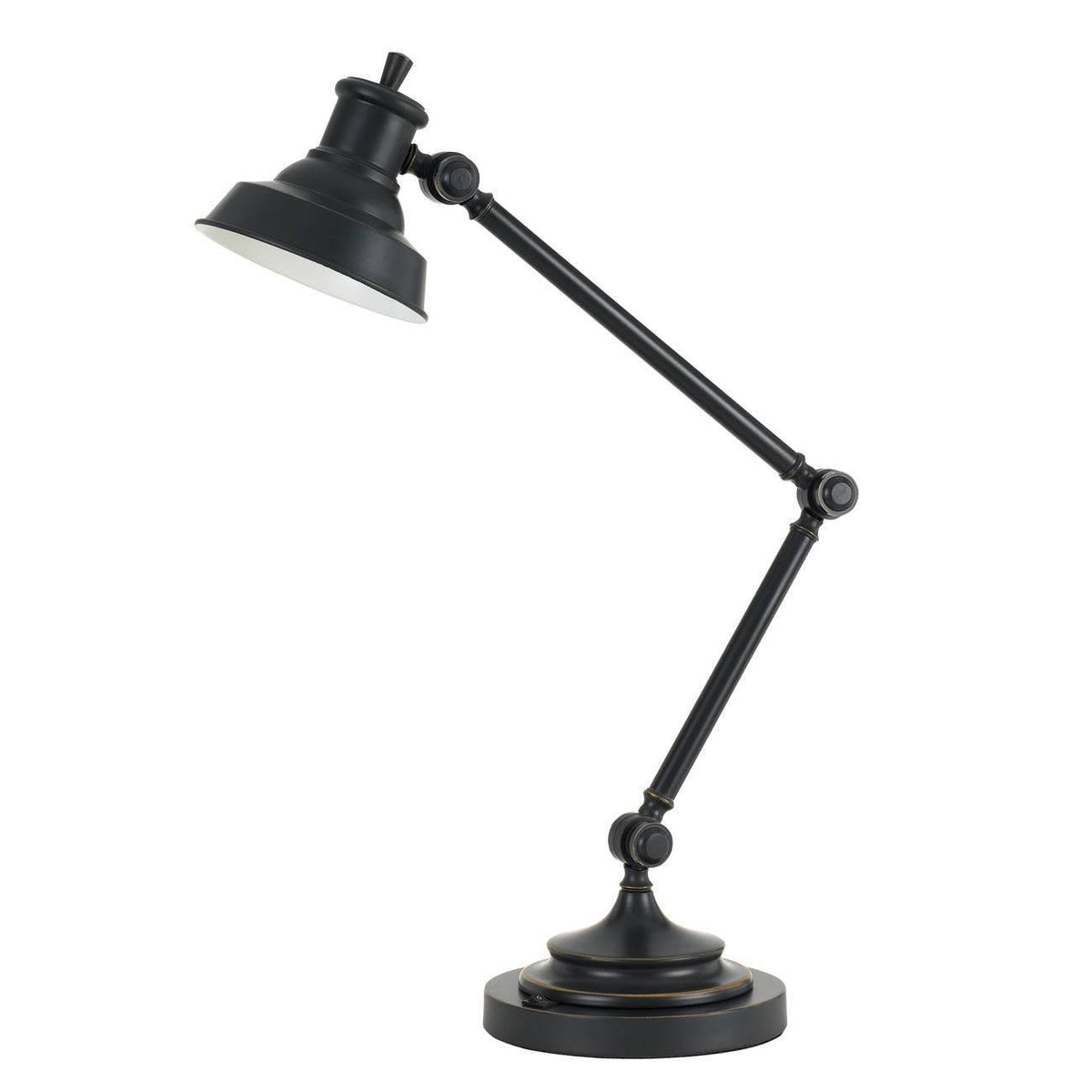 34x22 Lumen Desk Lamp with LED Light Bulb Dark Bronze E7914