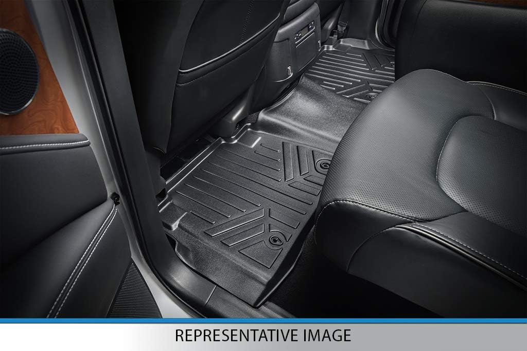 Custom Floor Mats 2 Row Liner Set Black W89357