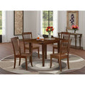 Mahogany Solid Wood Drop Leaf Dining Set M91655