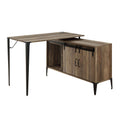 Rustic Oak Black Finish Writing Desk M849790