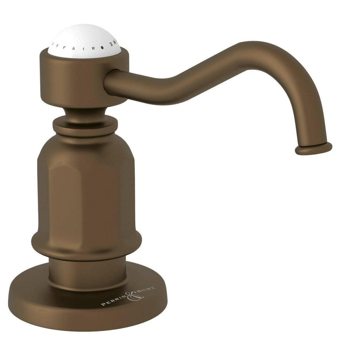 English Bronze Deck Mount Soap Dispenser C795