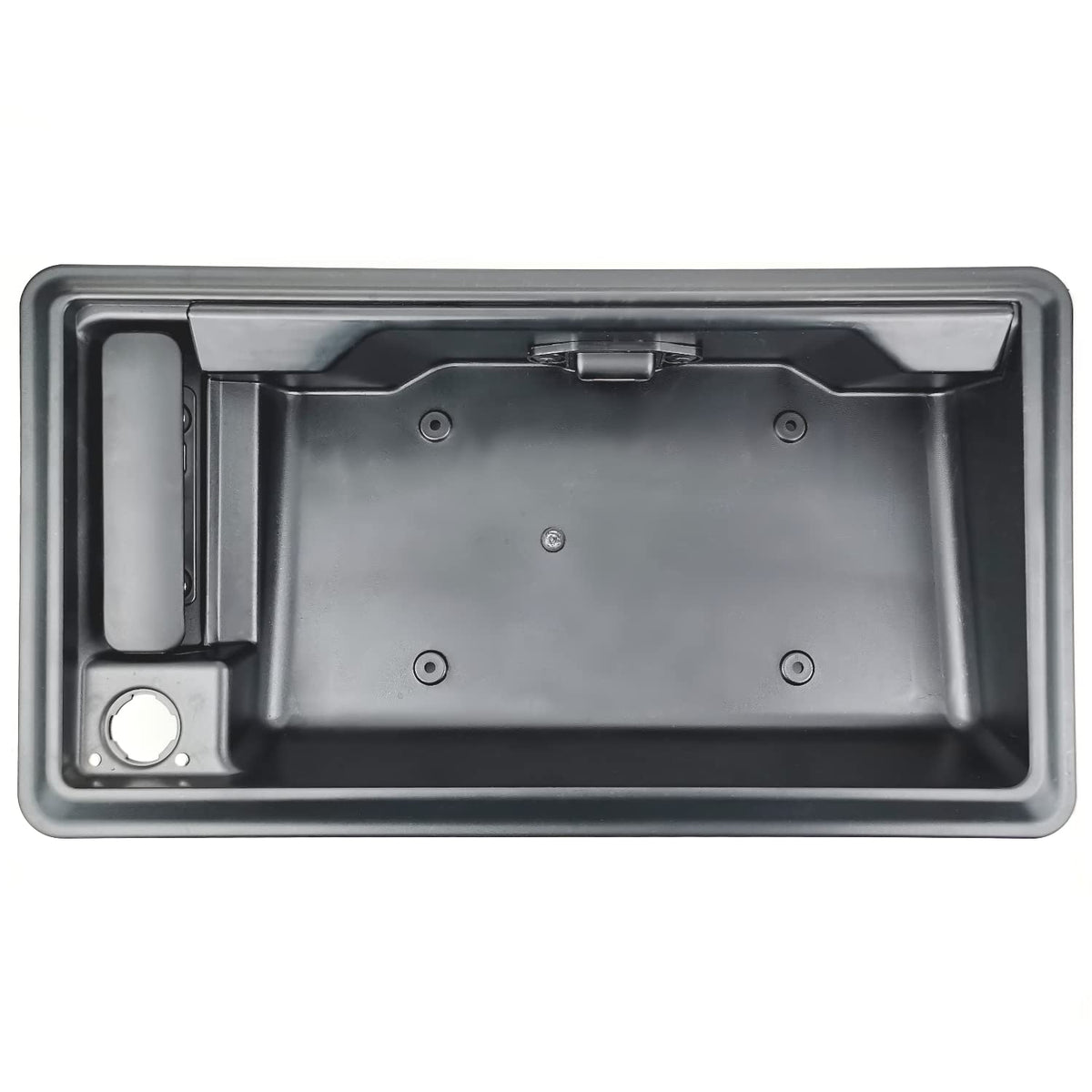 Right Side Rear Exterior Cargo Door Handle & License Plate Housing Frame Bracket for 08-21 Ford E150 E250 E350 E450, Pack of 2 Y719