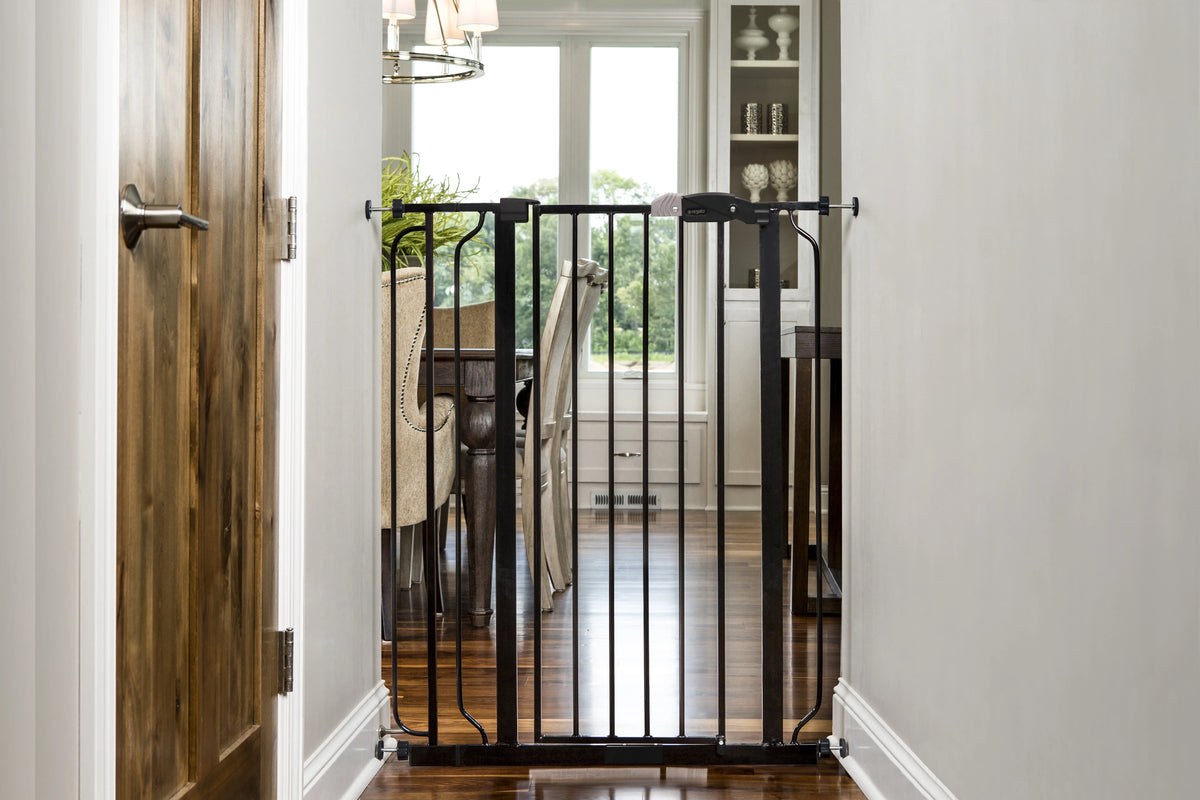 Black Extra Tall Walk Thru Baby Safety Gate F979875