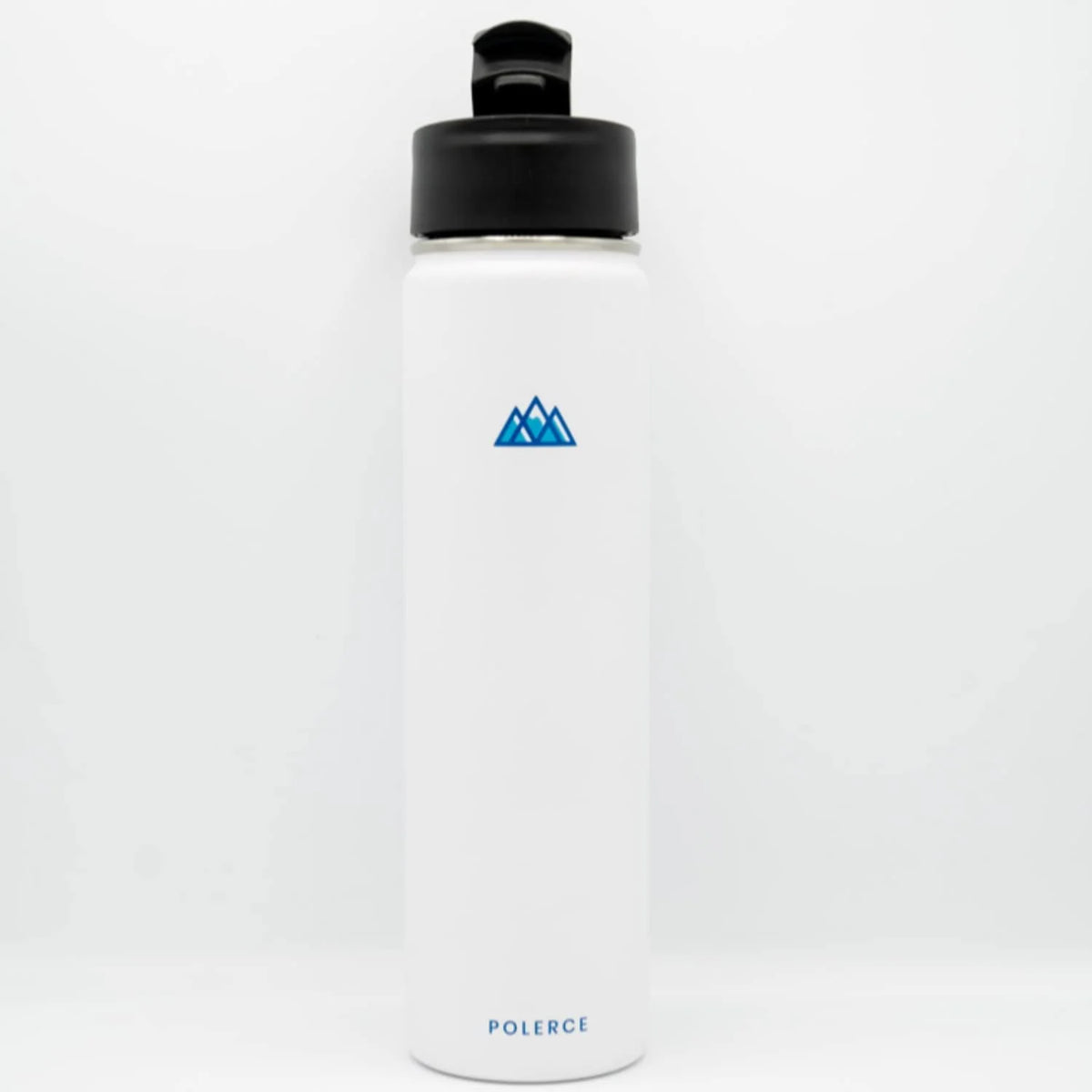 24 Oz White Stainless Steel Vacuum Insulated Bottle with 3 Lids Y447752