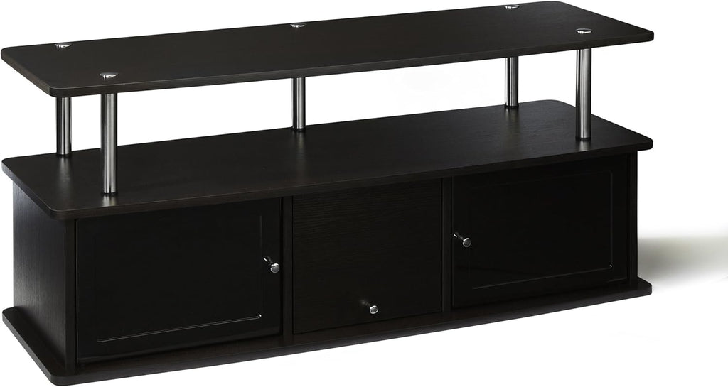 Dark Espresso TV Stand with 3 Cabinets Y419458