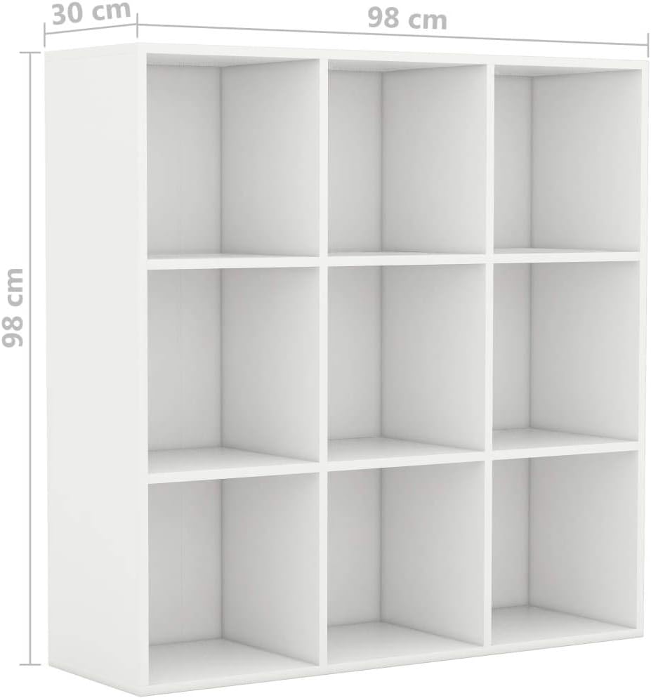 White Chipboard Book Cabinet U3994