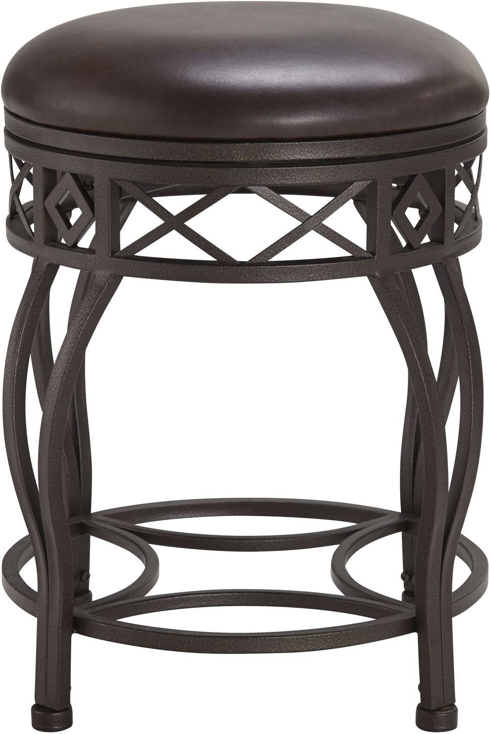 Brown Metal Frame Barstool K126