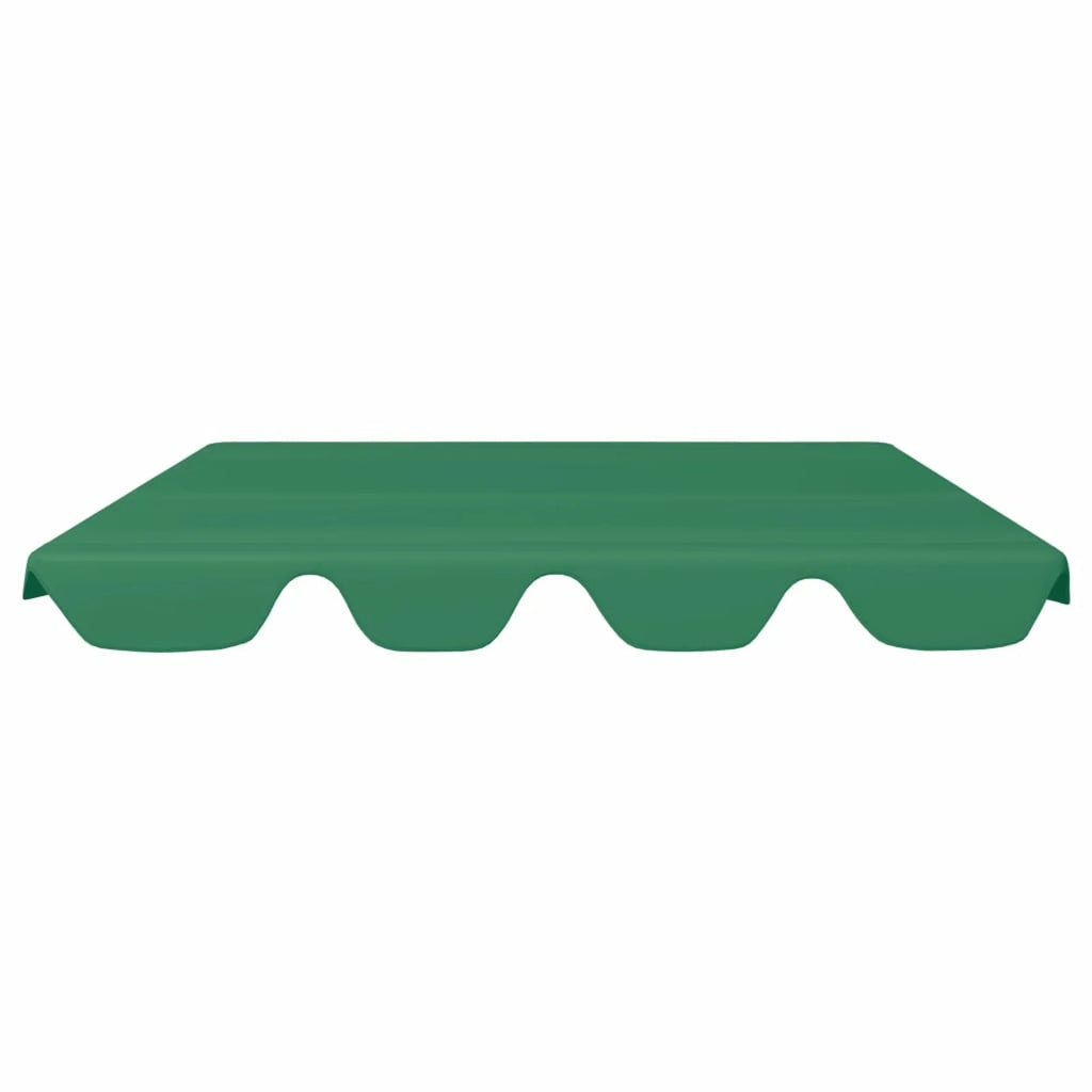 Green Replacement Canopy for Garden Swing 89"x73.2" 270 g/m² T375