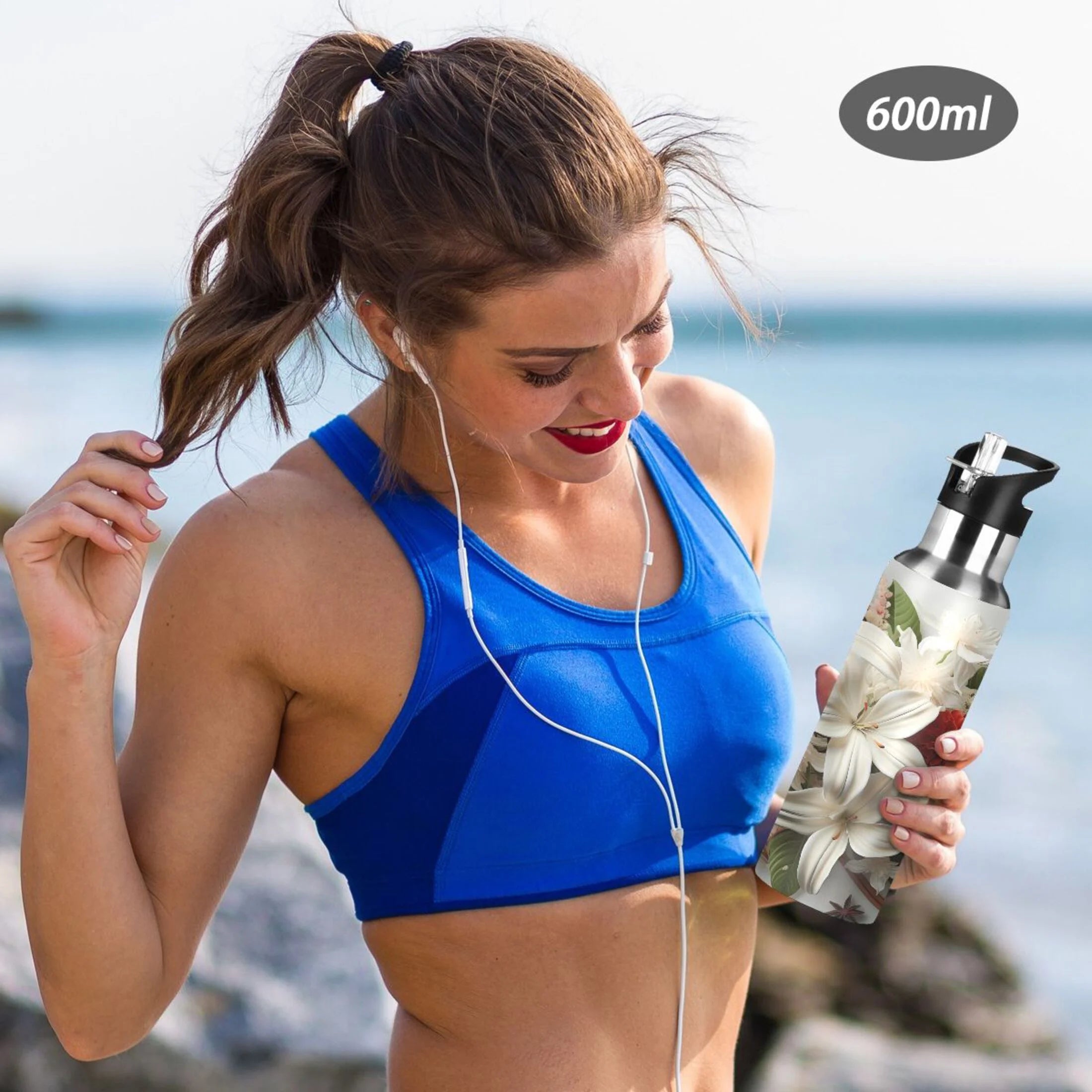 Stainless Steel Insulated Water Bottle with Straw Lid S605