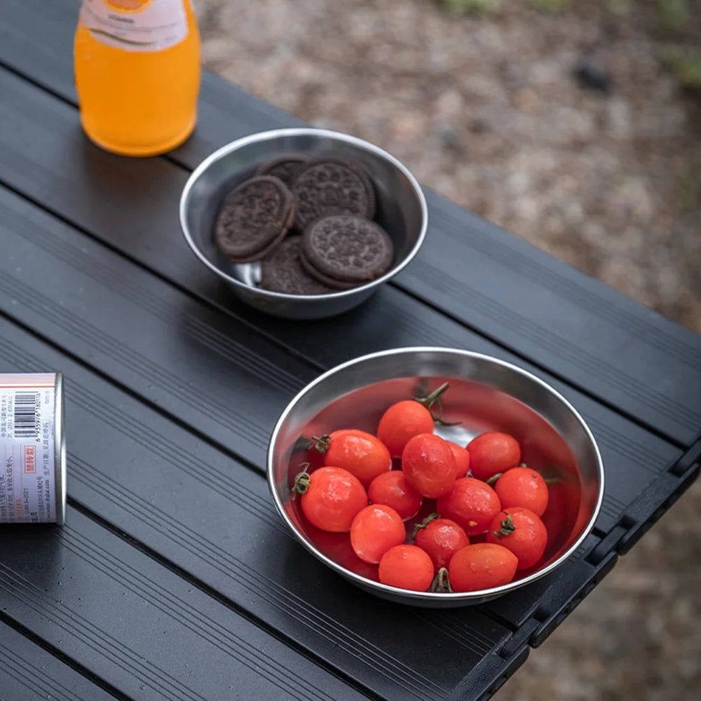 Stainless Steel Plates and Bowls Set A51534