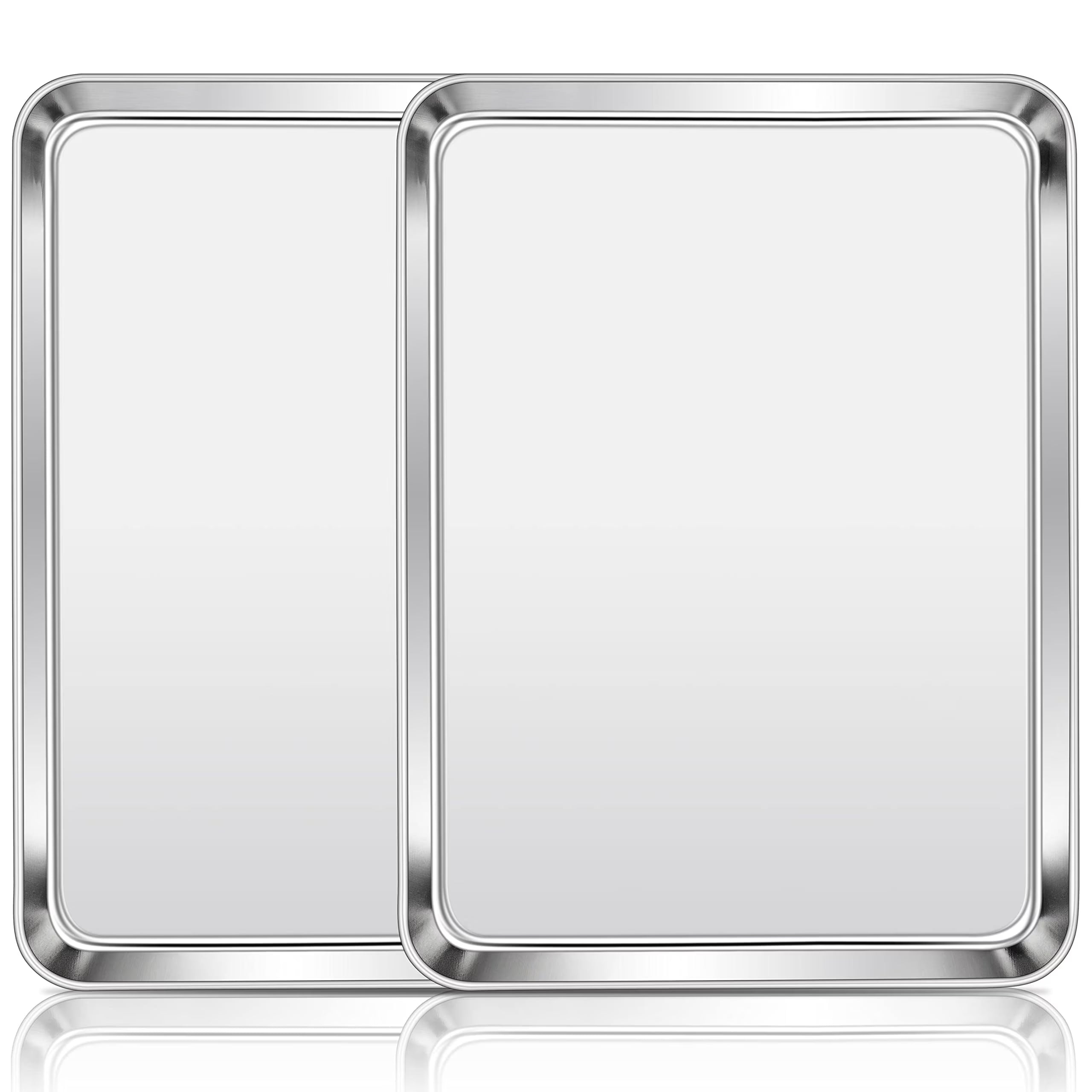 Stainless Steel Rimmed Half Sheet Baking Pan Set of 2 A470