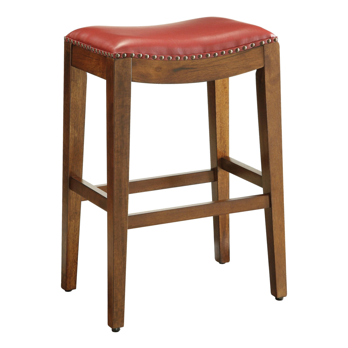 Red Saddle Style Bar Stool Y5242