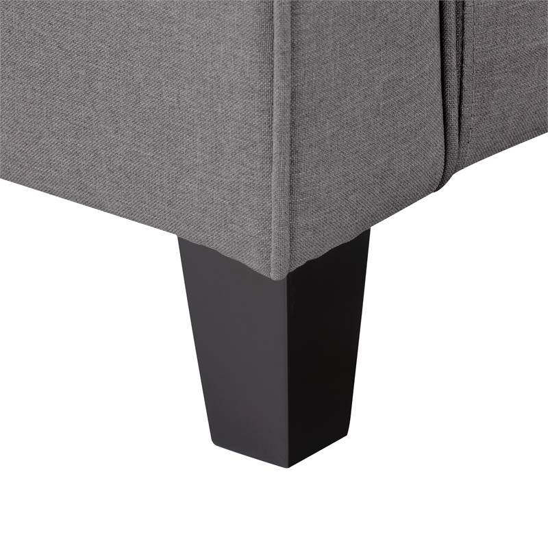 Gray Fabric Loveseat Sofa S752