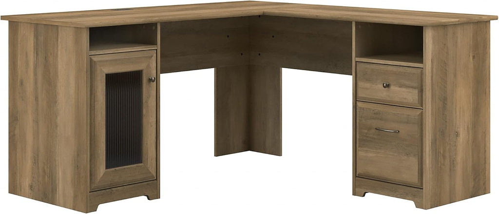 Ash Gray L Shape Desk N89128