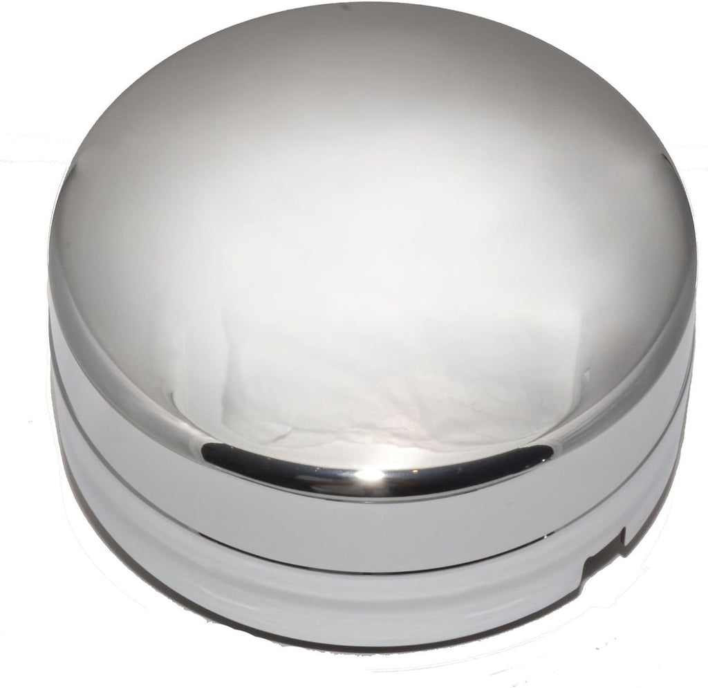 Pair of 2 Rear 17 Inch Steel Wheel Chrome Hub Center Caps Y237