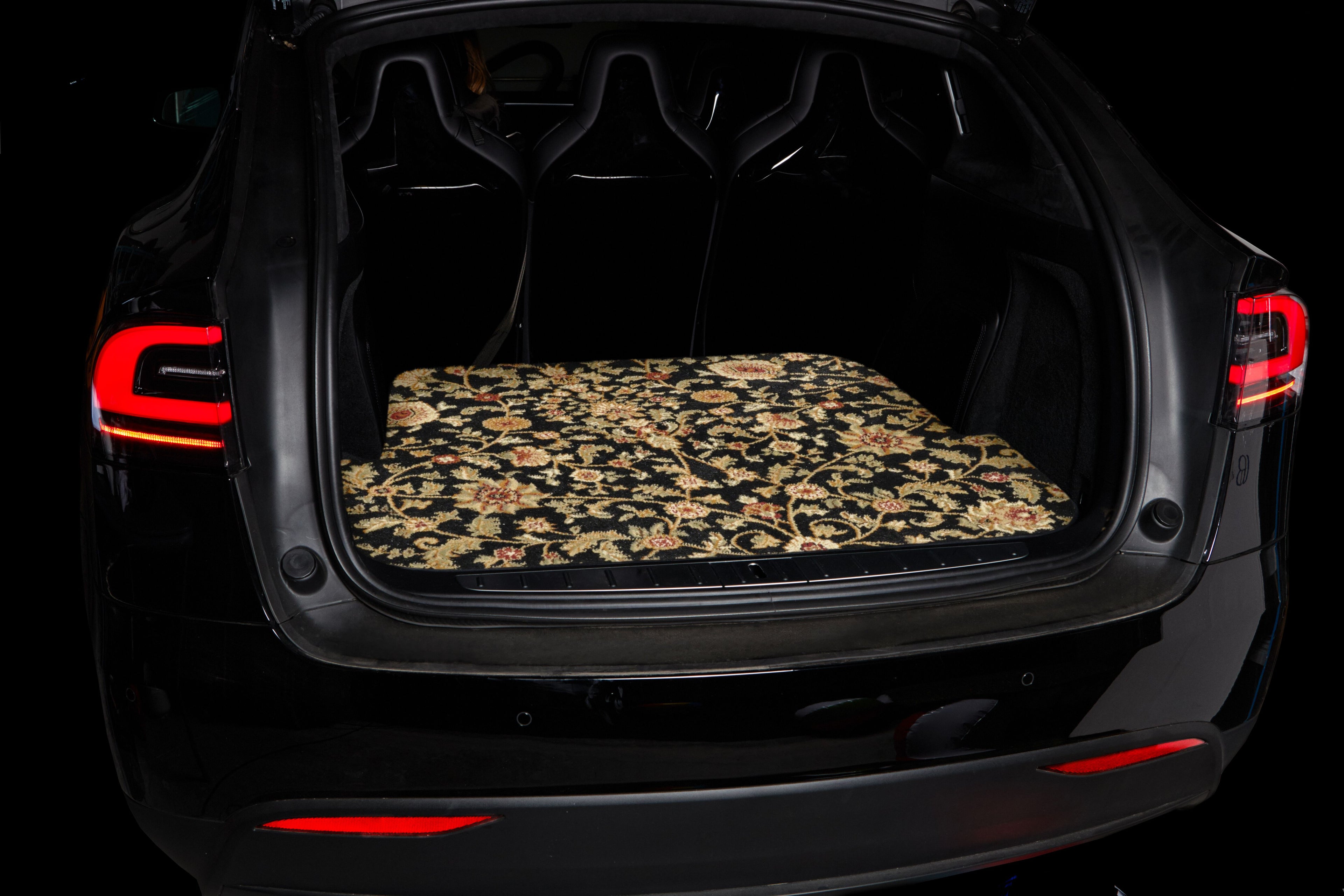 Black Oriental Car Mats W92906