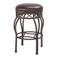 Brown Metal Frame Barstool K126
