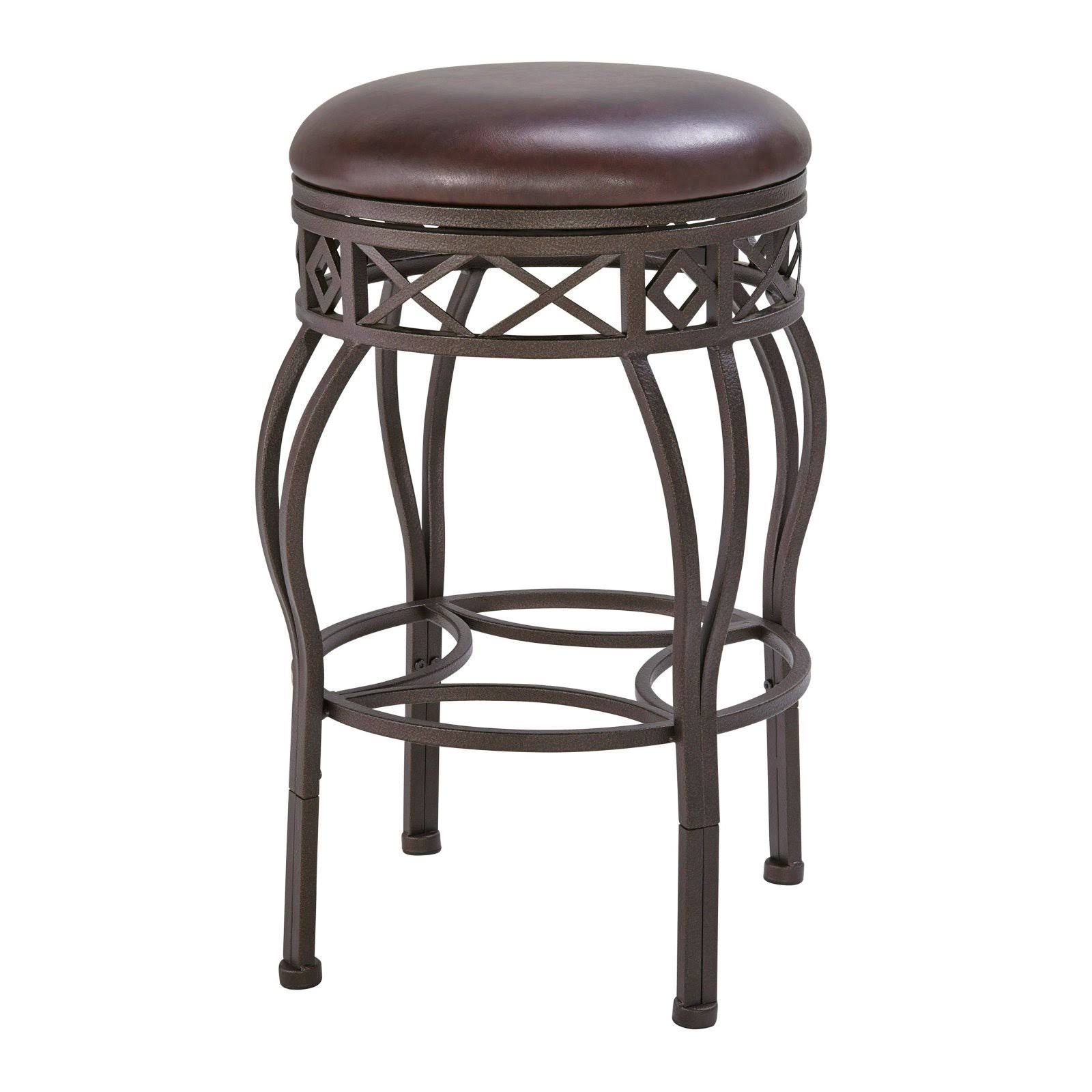Brown Metal Frame Barstool K126