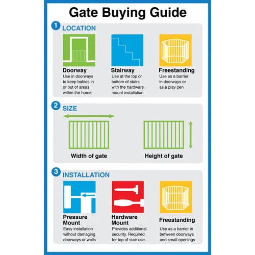 Black Extra Tall Walk Thru Baby Safety Gate F979875