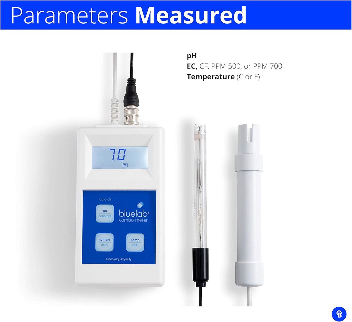 Combo Meter for pH, Temperature, Conductivity V8077