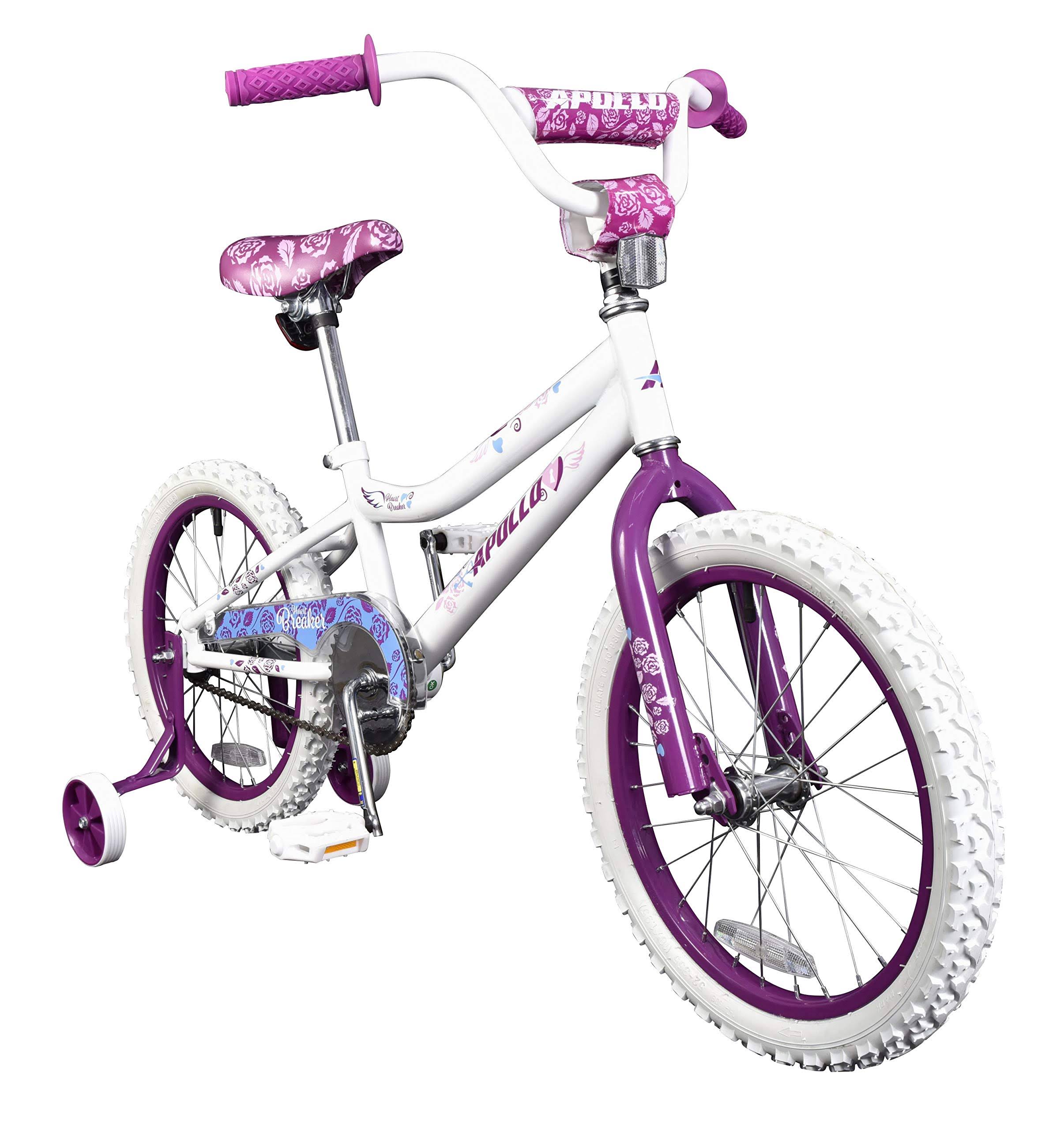 White/Pink 18 inch Kid's Bicycle F85519