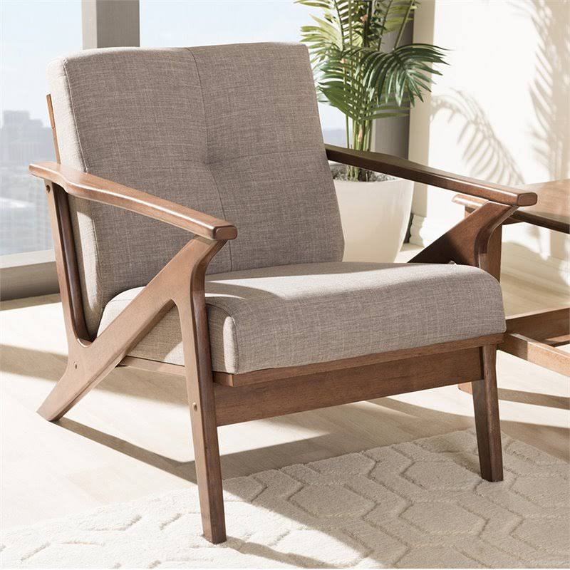 Gray Tufted Accent Arm Chair X901309