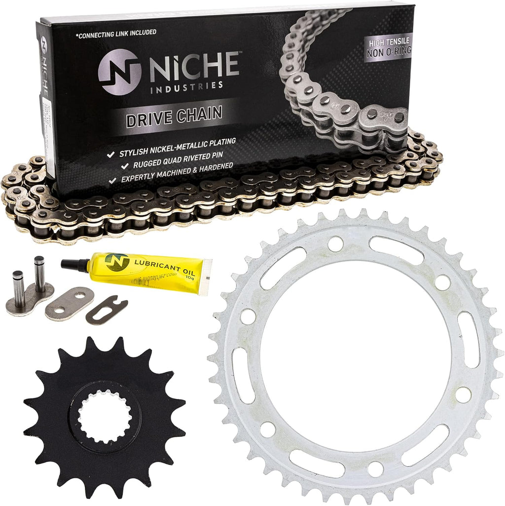 Drive Sprocket Chain Combo Front 16 Rear 42 Tooth 525HZ Standard 116 Links S7018