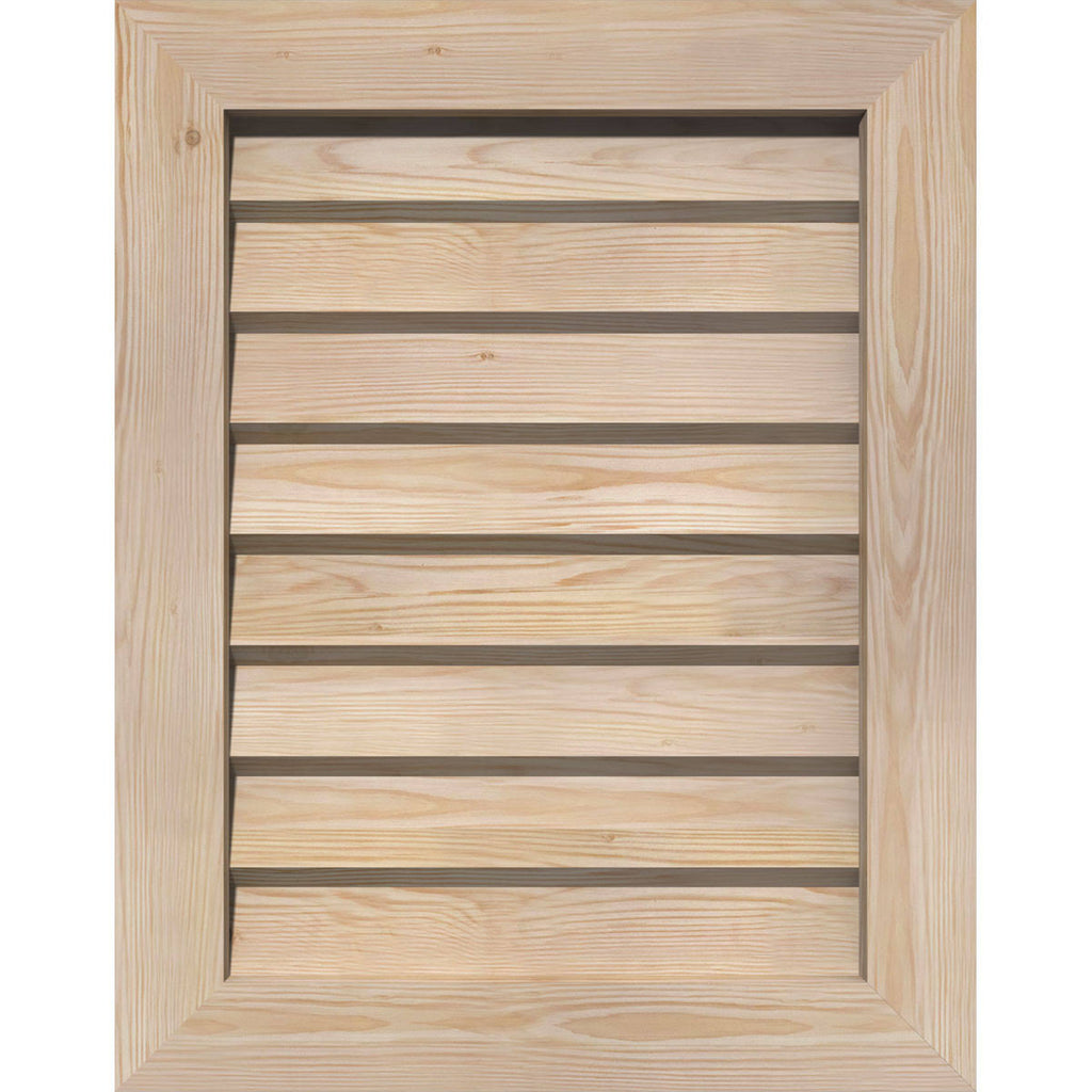 Unfinished Non-Functional Vertical Gable Vent A910