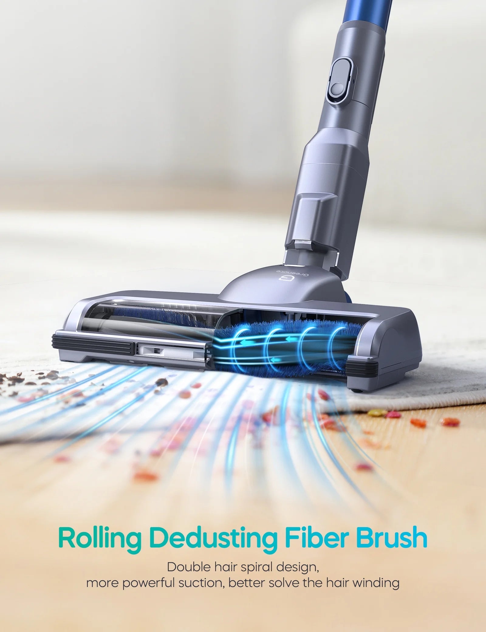 Cordless Vacuum Cleaner, 23000Pa, 35min Runtime, Detachable Battery, 6 in 1 Handheld G751