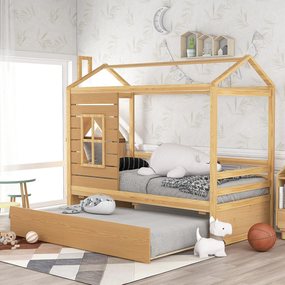 Walnut Twin Daybed with 2 Drawers E466