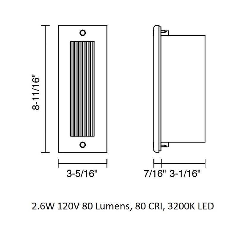 White LED Step Light P4213