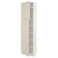 White High Cabinet with Shelves and 2 Doors R925