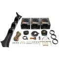 Tinted 7 Color 30 PSI Boost Vacuum Oil Pressure Oil Temperature Gauges Black Triple Pillar Pod N27529