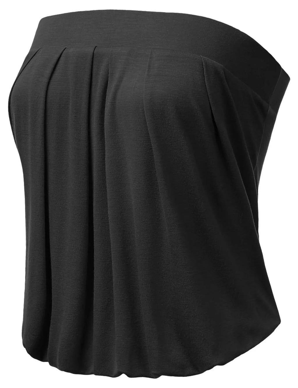Solid Natural Pleated Tube Top I386330