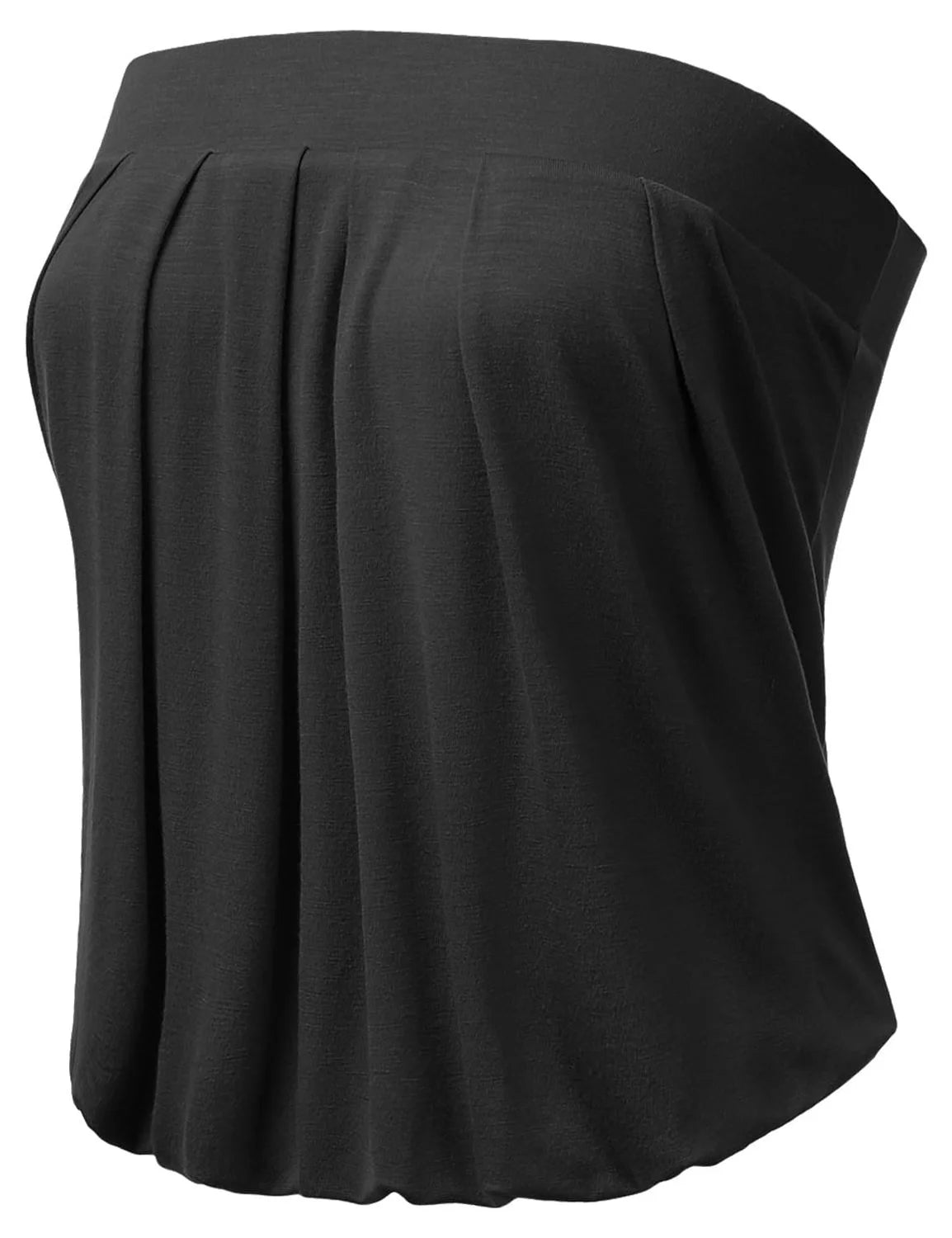 Solid Natural Pleated Tube Top I386330