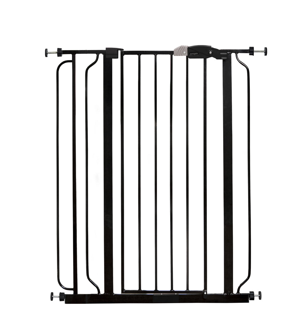 Black Extra Tall Walk Thru Baby Safety Gate F979875