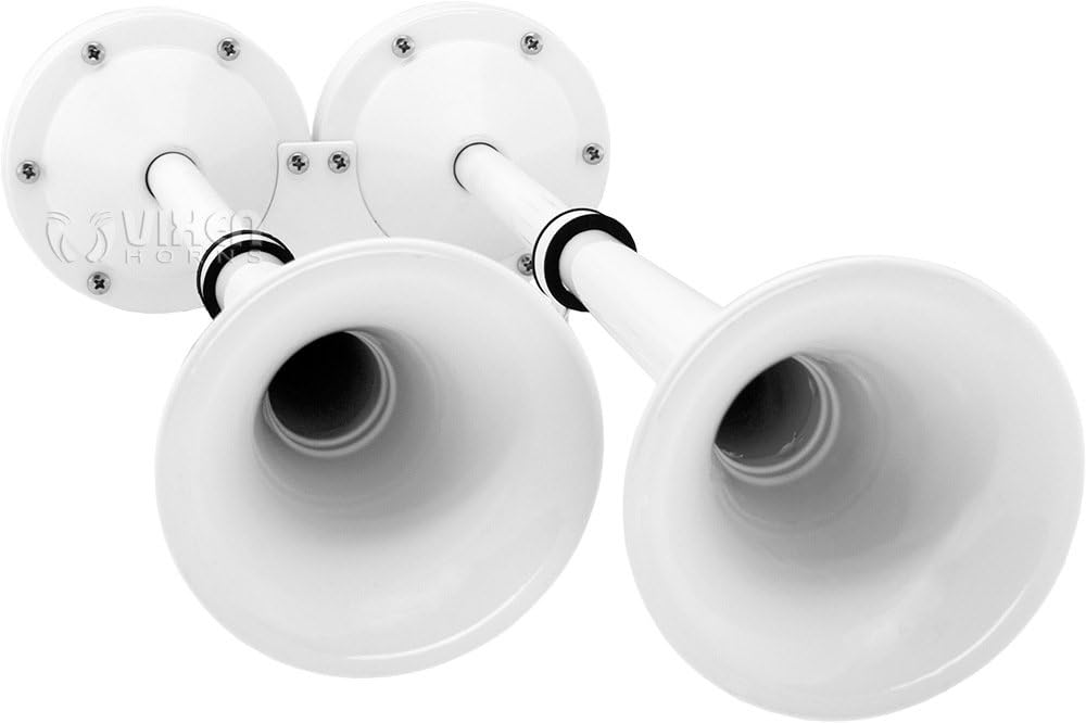 12V White Stainless Steel Marine Electric Train Horn U94519