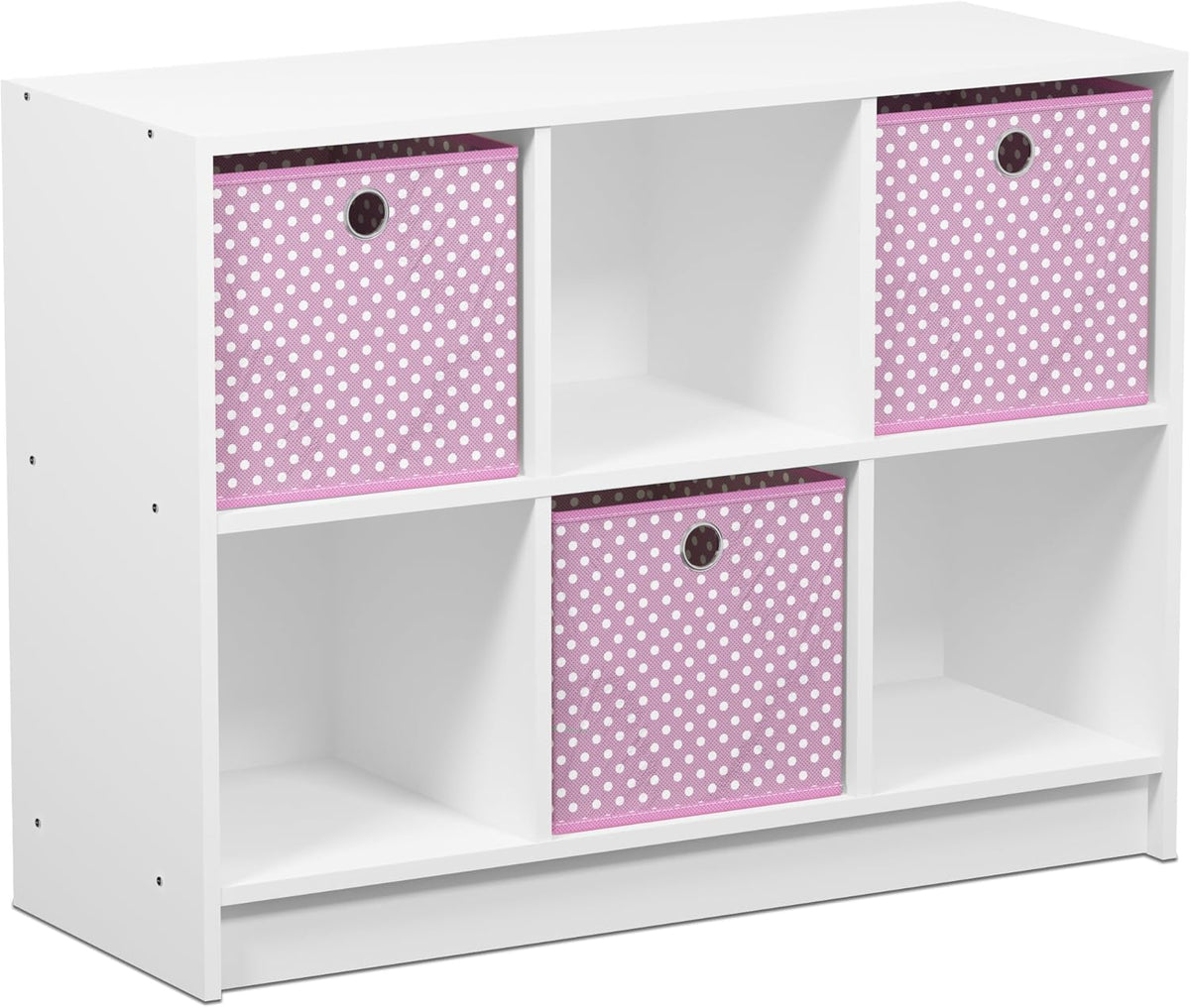 White/Black 3x2 Bookcase Storage L8397