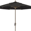 Champagne Bronze 7.5 ft. Oct Market 8 Rib Push Up Canopy I1133