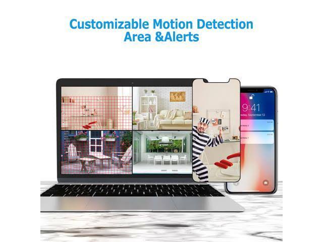 Wireless Outdoor 8 Channel NVR 4pcs 1TB HDD Security Camera System O835